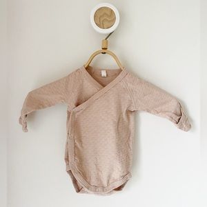 Quincy Mae wrap onsie